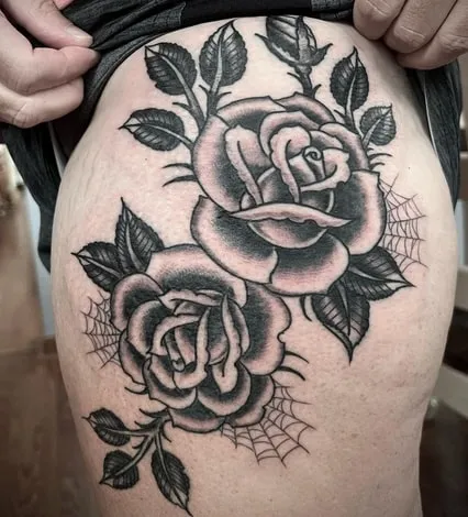 Black Rose Tattoo Design Ideas6 twin Black Rose Tattoo Design