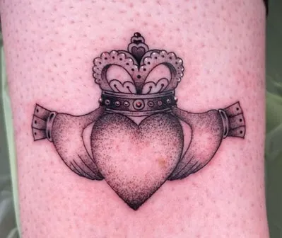 Celtic or Tribal King of Hearts Tattoo