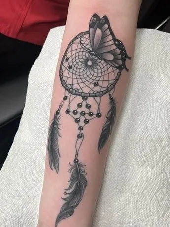 Dream Catcher Tattoo Ideas 1 clean Dream Catcher Tattoo Idea