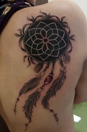Dream Catcher Tattoo Ideas 6 black Dream Catcher Tattoo Idea