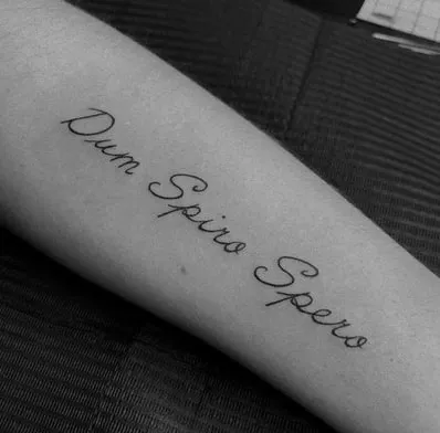 Dum Spiro, Spero tattoo idea latin quote Dum Spiro, Spero tattoo idea latin quote