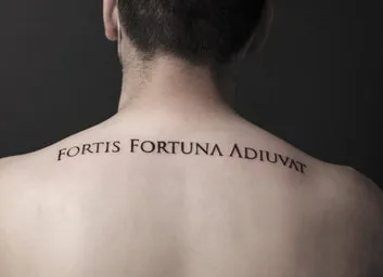 Fortis Fortuna Adiuvat Tattoo Idea 1 neck Fortis Fortuna Adiuvat Tattoo Idea