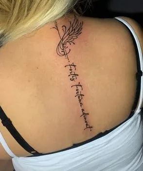 Fortis Fortuna Adiuvat Tattoo Idea 4 neck back Fortis Fortuna Adiuvat Tattoo Idea
