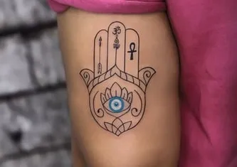 Hand with Eye Tattoo Idea 1 simple Hand with Eye Tattoo Idea