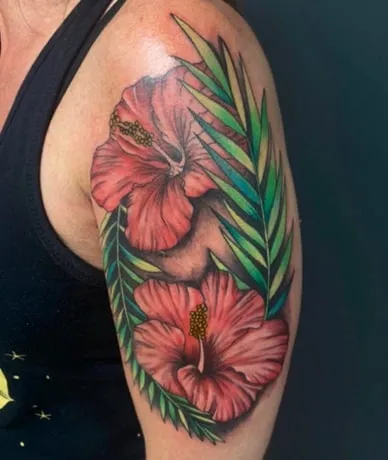 Hibiscus Tattoo Design Ideas 1 realistic Hibiscus Tattoo Design Idea