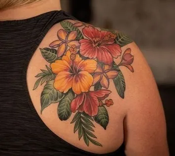 Hibiscus Tattoo Design Ideas 4 shoulder Hibiscus Tattoo Design Idea