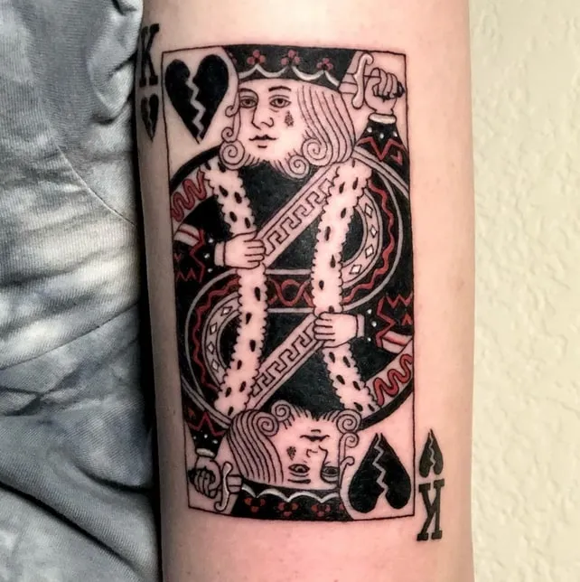 Mixing Styles for Your King of Hearts Tattoo