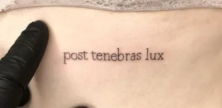 Post Tenebras Lux tattoo idea latin quote Post Tenebras Lux tattoo idea latin quote