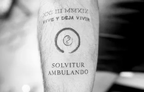 Solvitur Ambulando tattoo idea latin quote Solvitur Ambulando tattoo idea latin quote