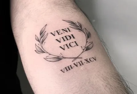 Veni, Vidi, Vici tattoo idea latin quote Veni, Vidi, Vici tattoo idea latin quote