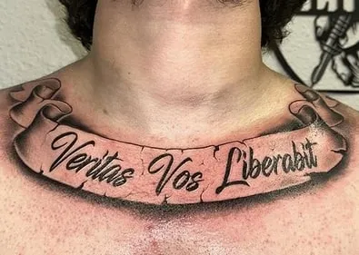 Veritas Vos Liberabit tattoo latin quote Veritas Vos Liberabit tattoo latin quote
