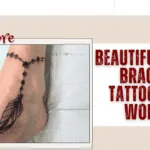 Beautiful Ankle Bracelet Tattoos for Women