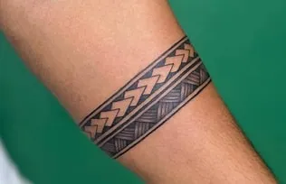 black band on arm tattoo meaning 2