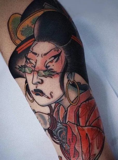 contemporary geisha tattoo contemporary geisha tattoo