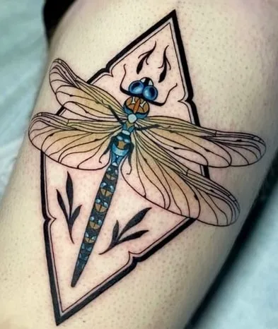 dragonfly tattoo design idea 12 geometric dragonfly tattoo design idea 2