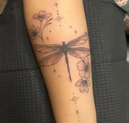 dragonfly tattoo design idea 5 geometric dragonfly tattoo design idea