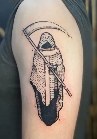 grim reaper tattoo idea 4 grim reaper tattoo idea minimal