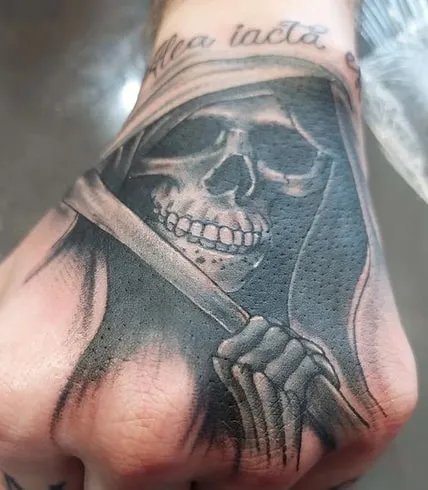 grim reaper tattoo idea 6.png7 grim reaper tattoo idea hand