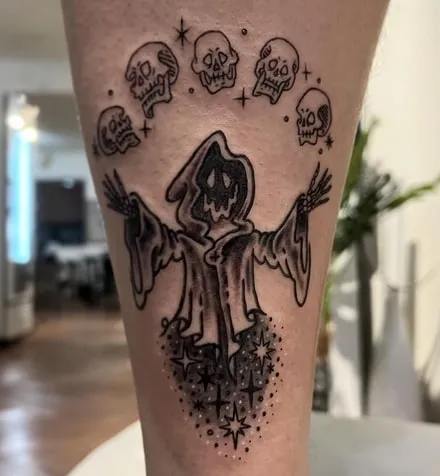 grim reaper tattoo idea 8 cartoon grim reaper tattoo idea