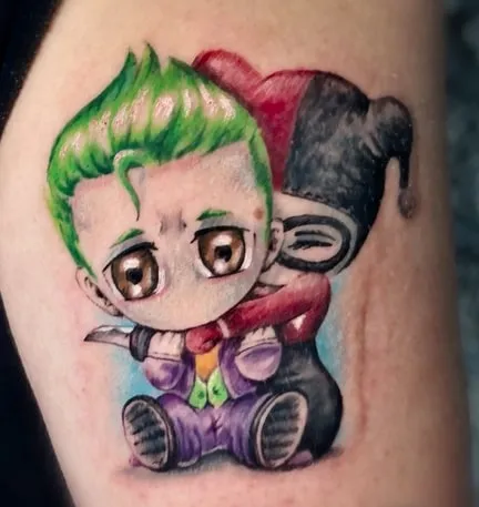 harley joker duo tattoo