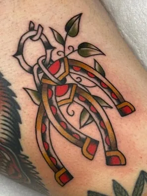 couple horseshoe tattoo design idea 