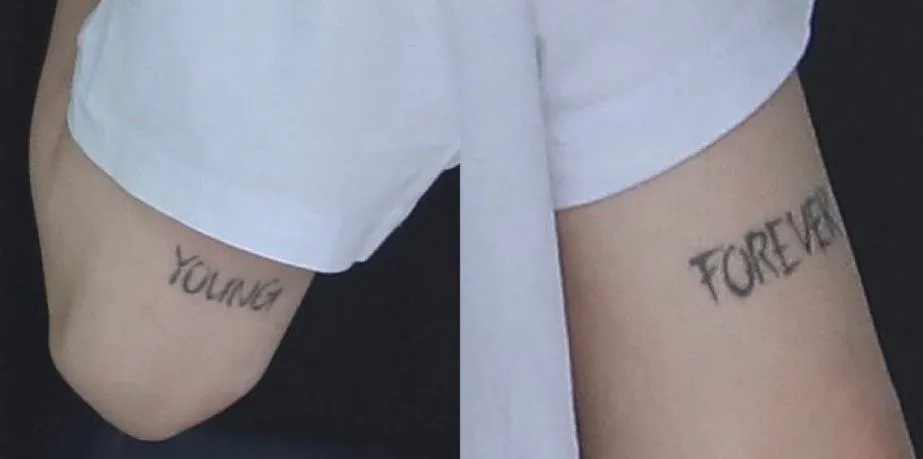 jimin tattoo young forever