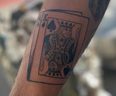 king of spades tattoo idea 1 forearm king of spades tattoo idea