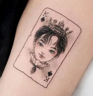 king of spades tattoo idea 6 jimin king of spades tattoo idea