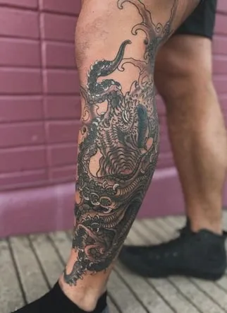 large kraken tattoo idea