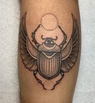 meaning of a scarab beetle tattoo