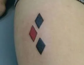 minimal harley quinn tattoo