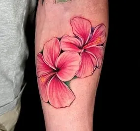 pink hibiscus tattoo idea pink hibiscus tattoo meaning