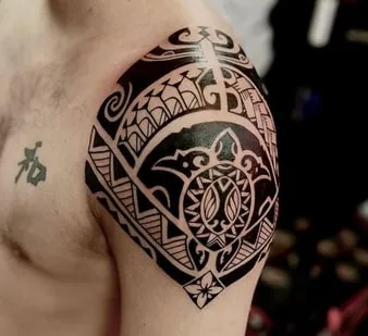 polynesian sea turtle tattoo