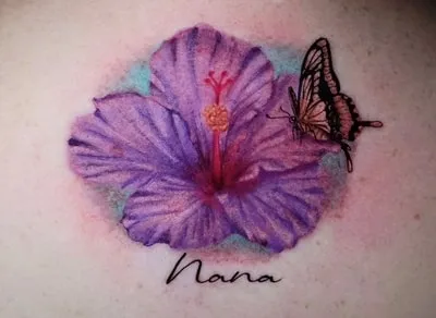purple hibiscus tattoo idea purple hibiscus tattoo meaning