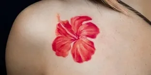 red hibiscus tattoo idea red hibiscus tattoo meaning