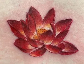 red lotus tattoo design