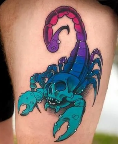 scorpion tattoo design 2 color scorpion tattoo design