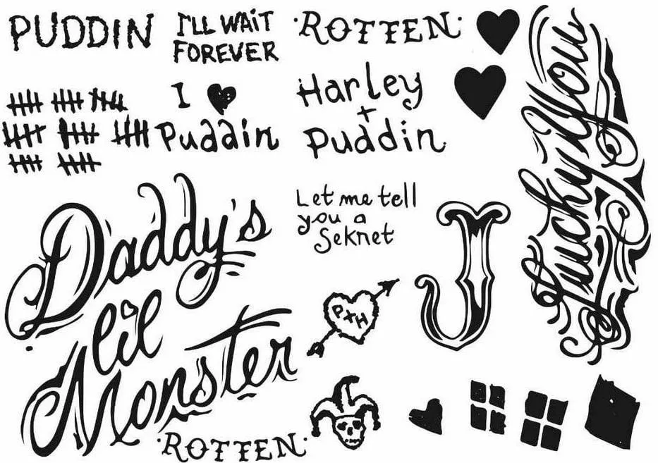 tattoo of harley quinns tattoos