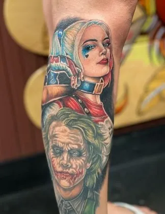 joker harley quinn tattoo