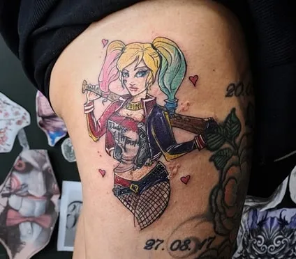 harley quinn tattoo