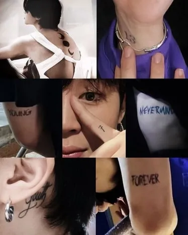 what tattoos does jimin have