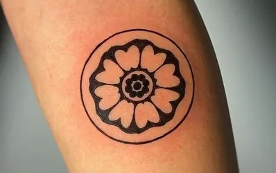 white lotus tattoo design