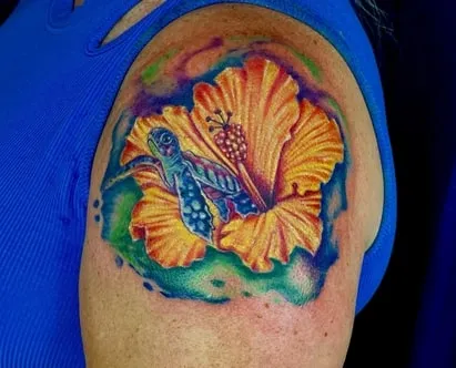 yellow hibiscus tattoo idea yellow hibiscus tattoo meaning
