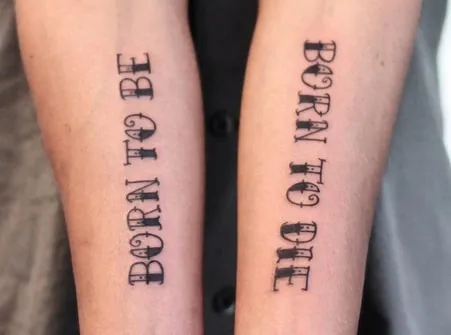Born to Die Tattoo Design 5 print Born to Die Tattoo Design