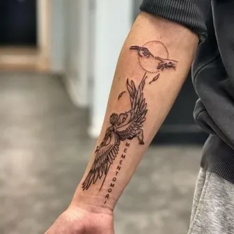 Icarus Tattoo Design 1 forearm Icarus Tattoo Design