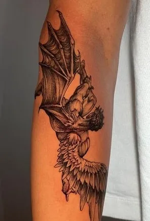 Icarus Tattoo Design 2 forearm Icarus Tattoo Design