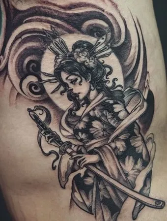 Samurai Japanese Katana Tattoo Meaning