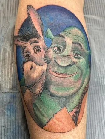 Shrek donkey tattoo Shrek donkey tattoo