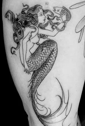 What does the tattoo of a mermaid mean