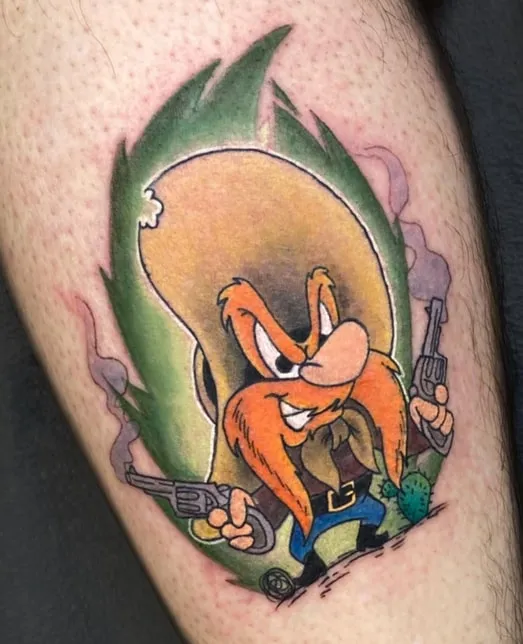 comic yosemite sam tattoo comic yosemite sam tattoo